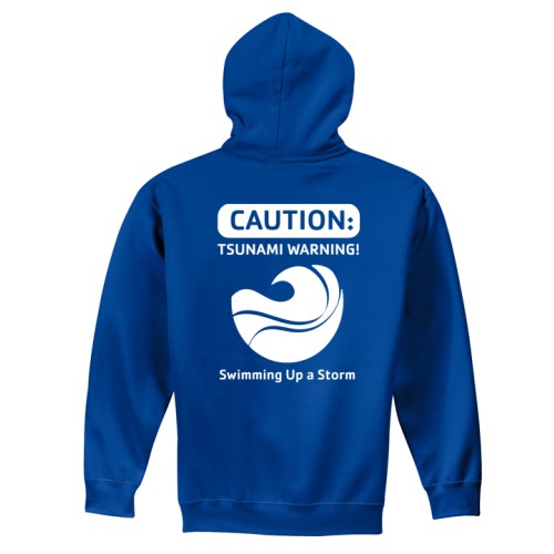 Youth 8 oz Pullover Hood Sweat - Tsunamis Swim Team Logo