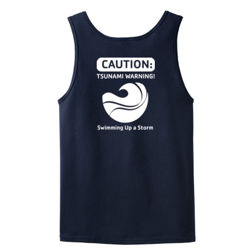 Adult 6oz 100% Cotton Tank -  Tsunamis Swim Team Logo