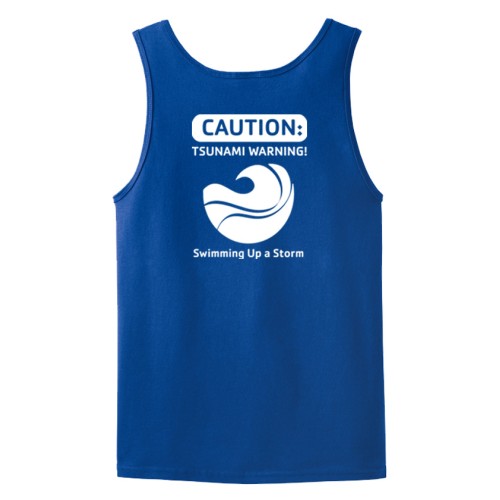 Adult 6oz 100% Cotton Tank -  Tsunamis Swim Team Logo