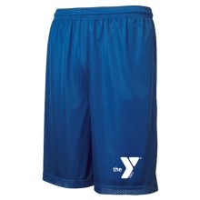 100% Polyester Tricot Mesh Shorts - YMCA Logo