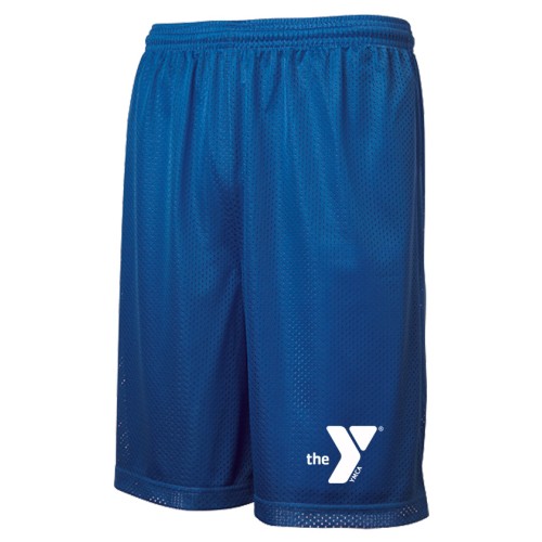 100% Polyester Tricot Mesh Shorts - YMCA Logo