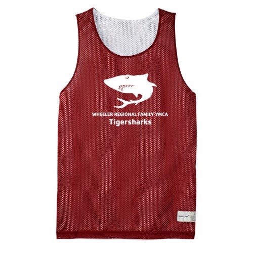 Youth Reversible Mesh Tank -  TigerSharks Swim Team Logo