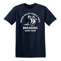 Adult 100% Polyester Tee -  Breakers Swim Team Logo