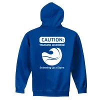 Adult 8 oz Pullover Hood Sweat - Tsunamis Swim Team Logo