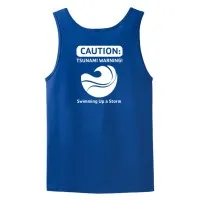 Adult 6oz 100% Cotton Tank -  Tsunamis Swim Team Logo